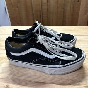 Black Old School Platform Vans Shoes